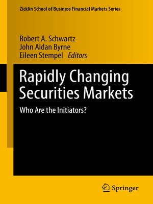 cover image of Rapidly Changing Securities Markets